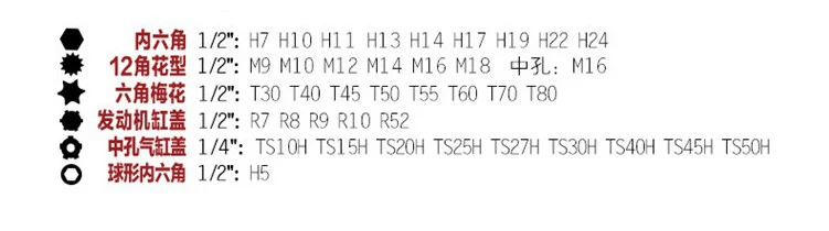 39 шт. Шестигранная розетка Spline Bit socket Set 12 угловая первая партия болт с цилиндрической головкой шаровая Головка отвертка 1/4 "1/2" привод