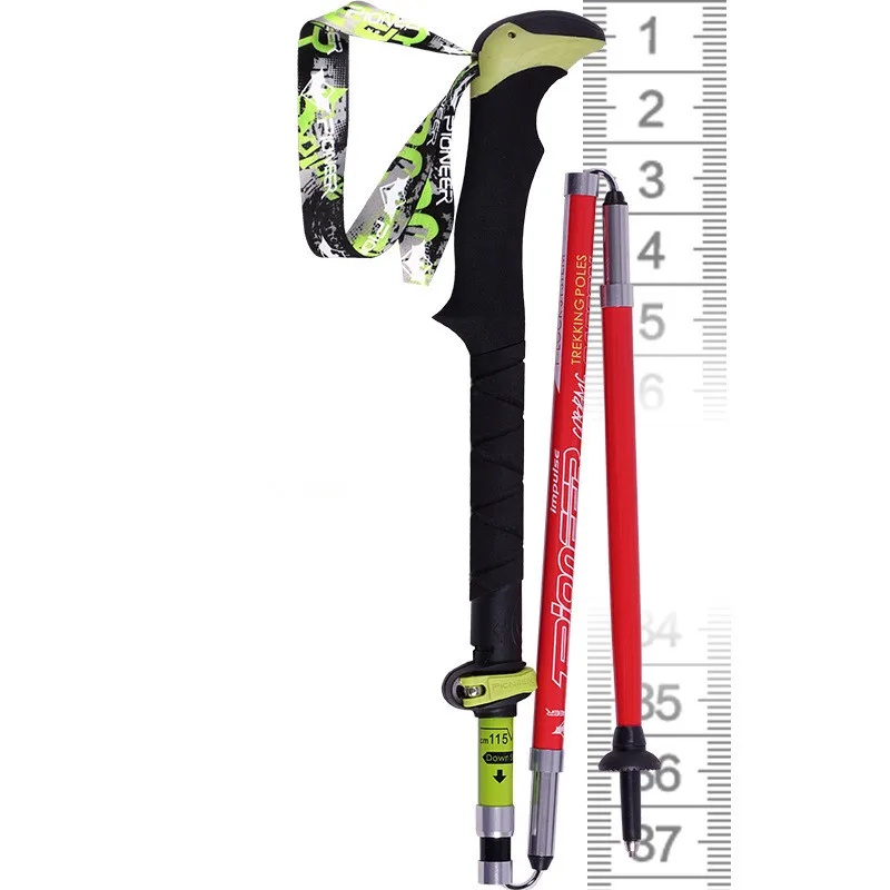 Пионерские Трекинговые трости из углеродного волокна ультралегкие складные для кемпинга Лыжный туризм альпинистские трости палки 37-135 см