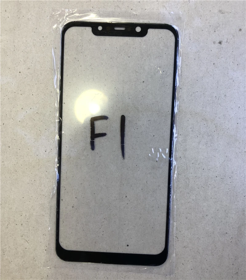 F 1 сенсорный экран для Xiaomi Pocophone F1 Передняя стеклянная крышка ЖК дисплей внешняя