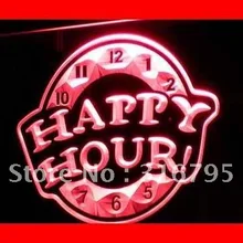 I257 Happy Hour пивной бар Pub Club New светодиодный знак неонового света на/выключения 20+ Цвета 5 размеров
