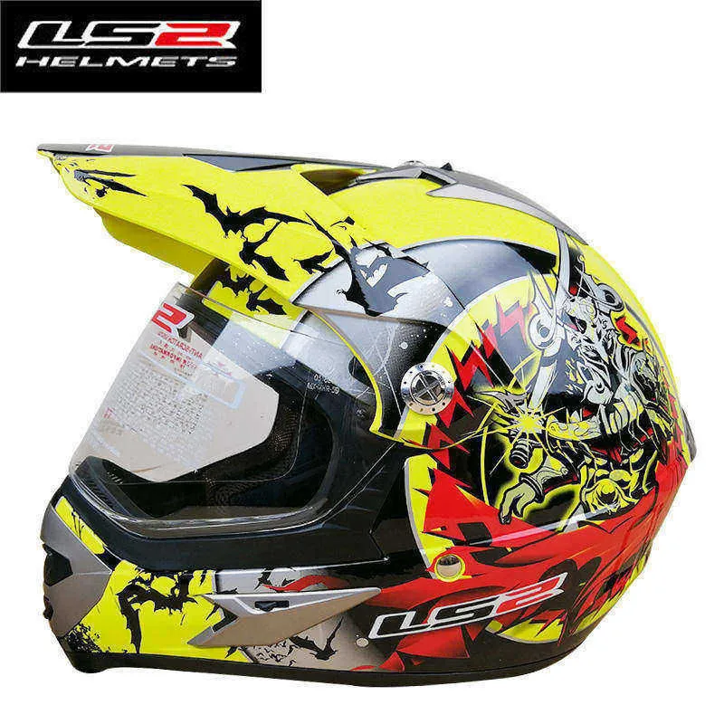 LS2 MX433 мото rcycle шлем с ветрозащитным щитом анфас Мото Кросс шлем atv dirtbike гоночный мужчина женщина LS2 мото шлемы - Цвет: 10