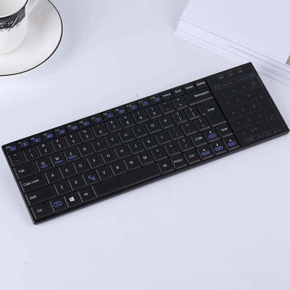 

New Bluetooth 3.0 Wireless Multimedia Keyboard Touching Rechargeable Keyboard with Mouse for PC Android