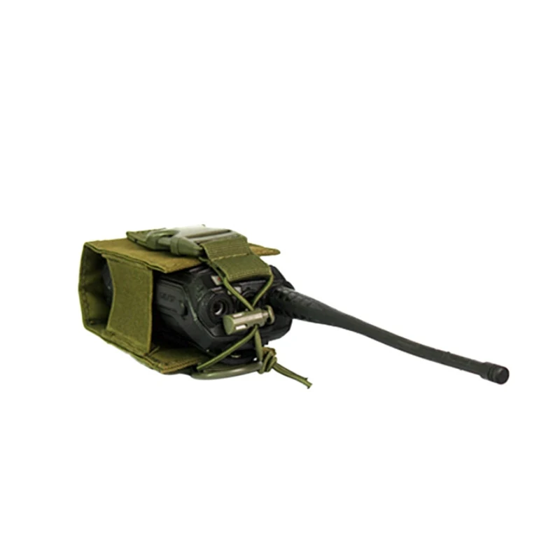 Нейлоновая Военная Водонепроницаемая поясная сумка чехол-держатель для системы Molle двухстороннее радио - Цвет: Green