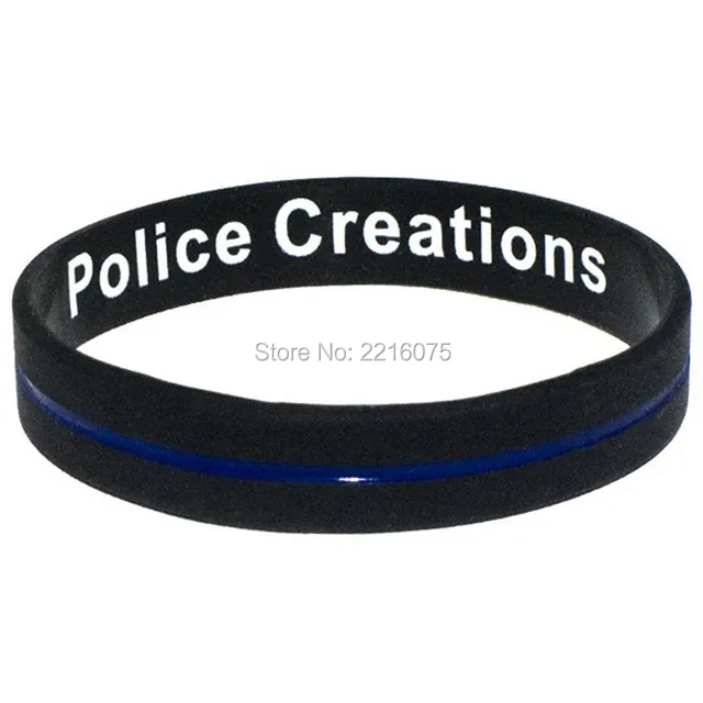 300pcs Thin Blue Line Police Creations Bracelet That Lives 300pcs Thin Blue Line Police Creations Bracelet That Lives Matter Wristband Silicone Bracelets Free Shipping