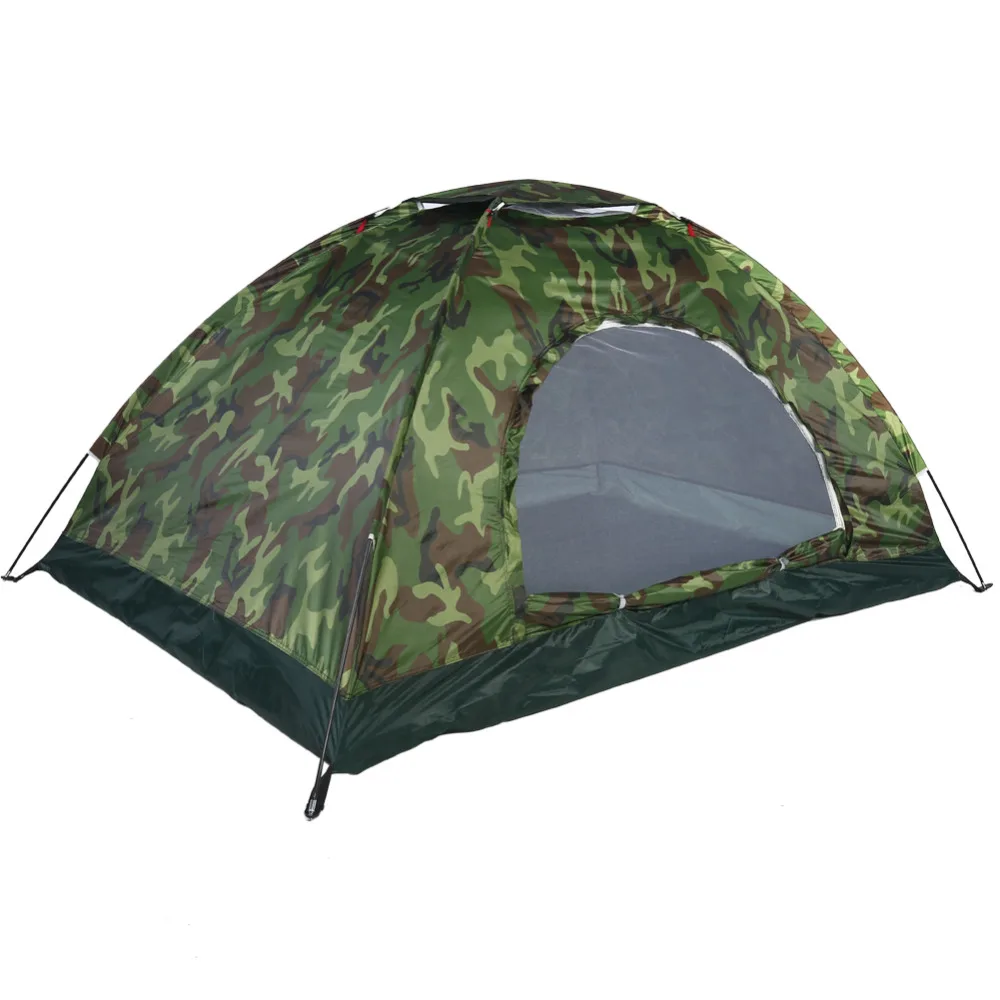 

1-4 Person Portable Outdoor Camping Camouflage Tent Outdoor Camping Recreation Double Couple Camping Tent Ultraviolet-proof Tent