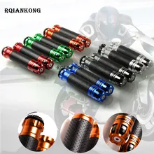 1 пара 7/" CNC алюминиевый руль ручка ручной резиновый мотоцикл руль ручки Мотоциклетные аксессуары ручка бар мотокросса