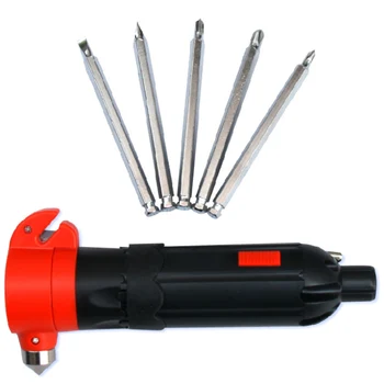 

Universial 6 in 1 Car Safety Hammer LED Flashlight Multi Screwdriver Torch Window Seatbelt Cutter