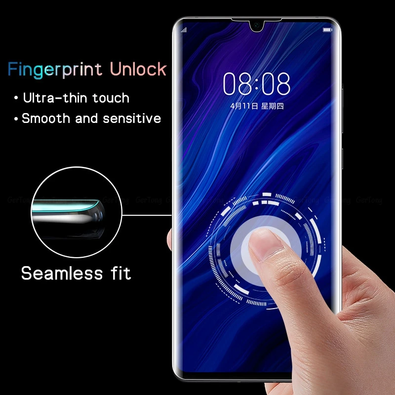 Полноэкранная Гидрогелевая пленка GreTong 9D для Huawei P20 P30 Pro защита от царапин P20Lite