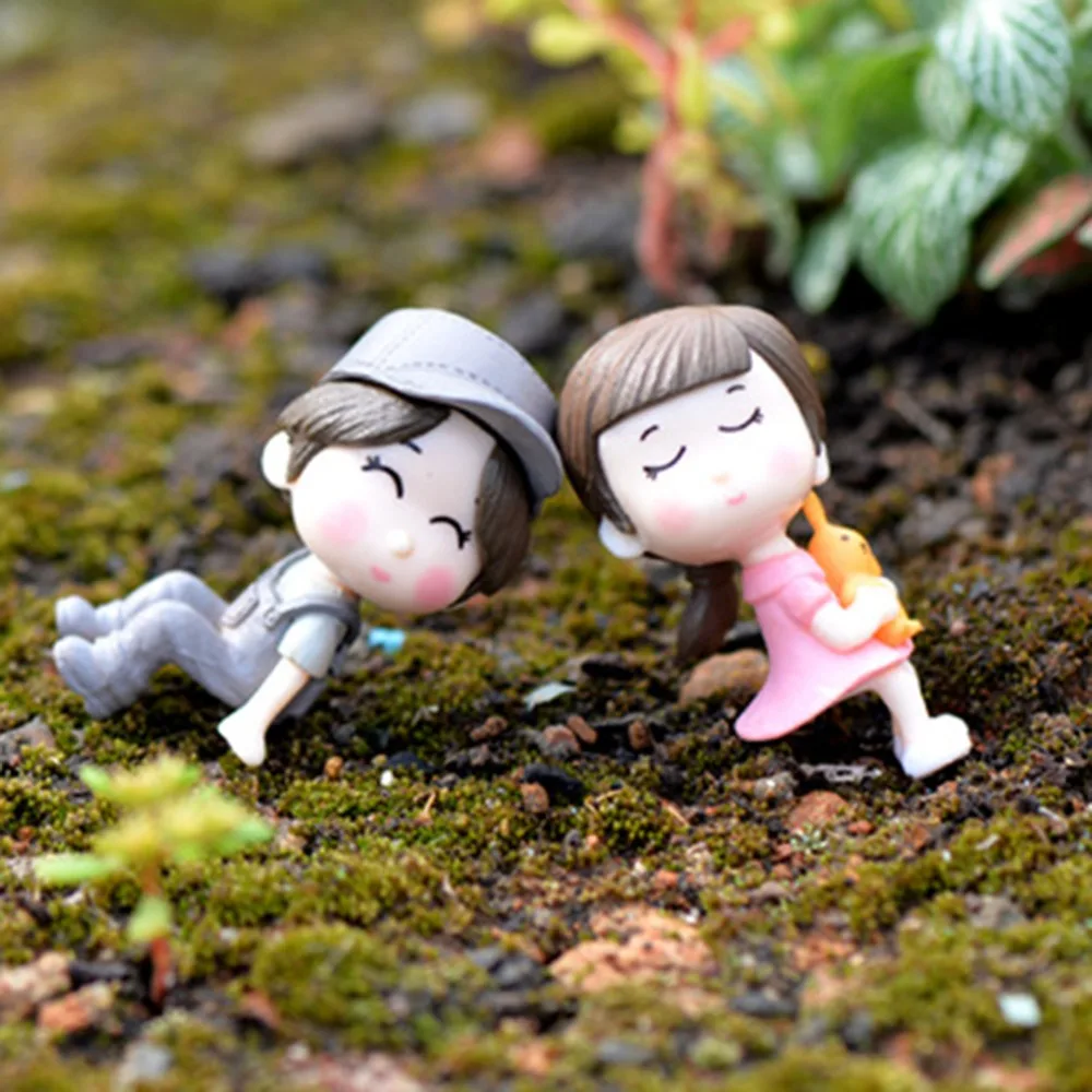 6 шт. миниатюрный пейзаж для влюбленных, украшения для сада, кукольного домика