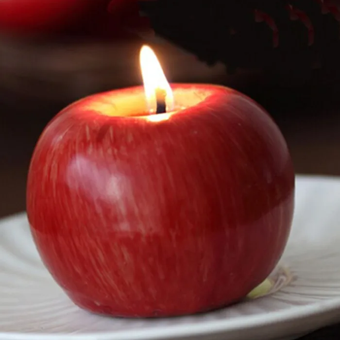 Apple candle lamp birthday party Christmas day toy