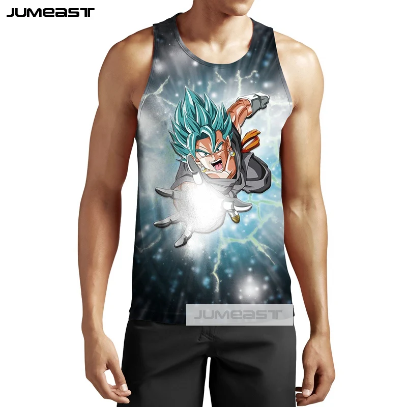 Jumeast Новая мода 3d печатных комиксов Dragon Ball мужские/женские Топы футболка унисекс без рукавов индивидуальная Повседневная жилетка - Цвет: 17