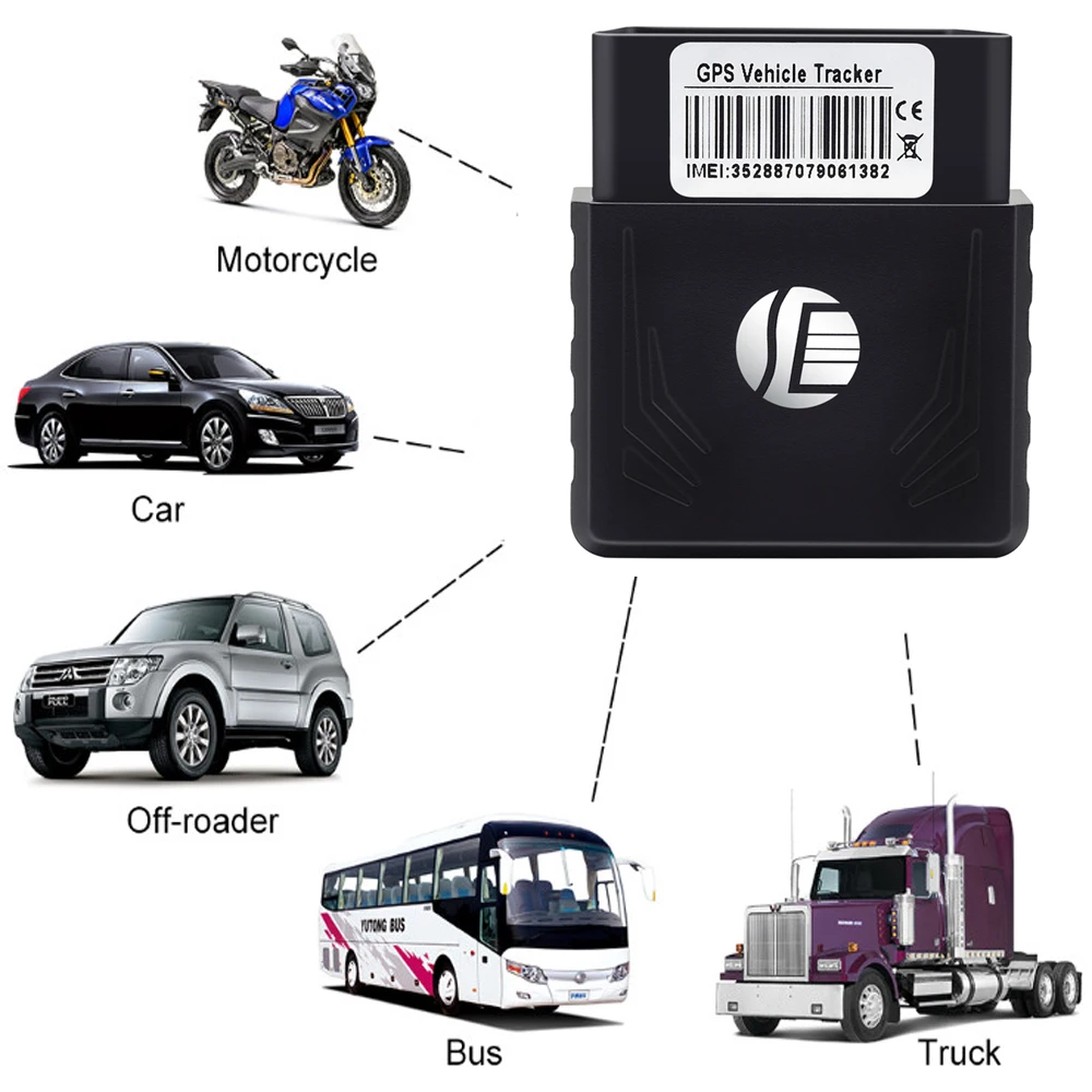 Plug & Play TK306 OBD gps трекер GSM устройства слежения OBD2 16 контактный интерфейс локатор с