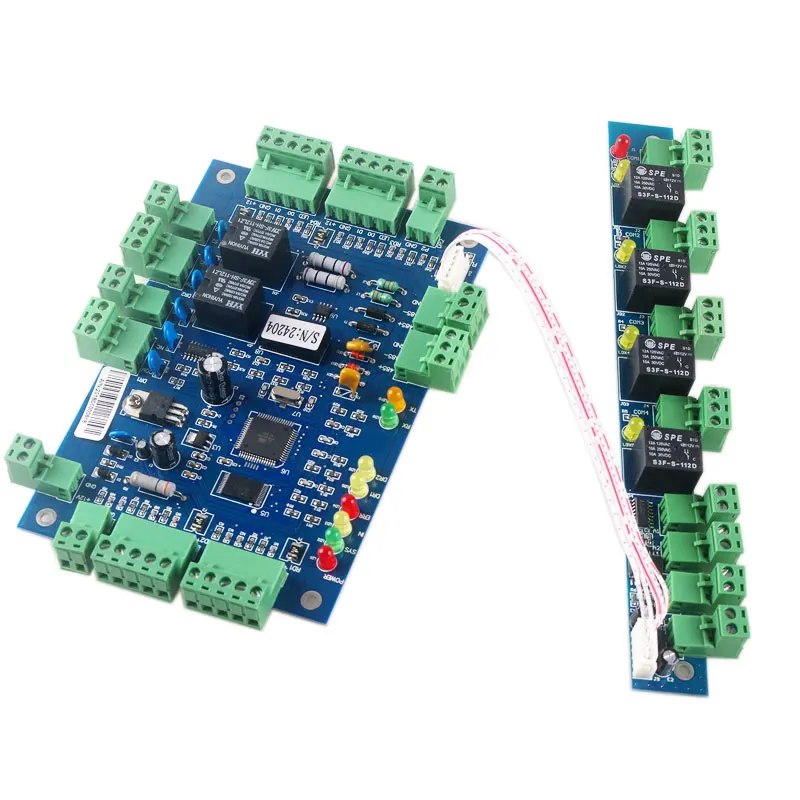 4 линии противопожарный контроль Улучшенная сигнализация Контроль доступа панельная тревога выход и контроль пожаров плата контроллера расширения
