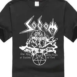 Sodom Witching Metal 1982 Demo Cover Красная футболка Мужская Высокое качество Пользовательские Печатные Топы хипстерские футболки