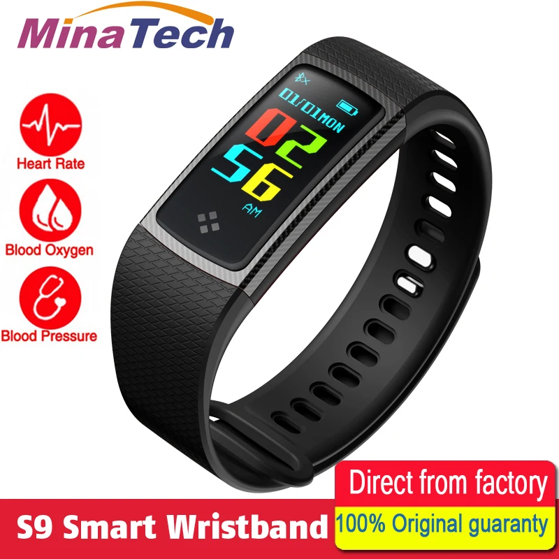 

S9 Color LCD Smart Band Screen Heart Rate Monitor Fitness Watch With Memory Activity Tracker Smart Wristband 2018