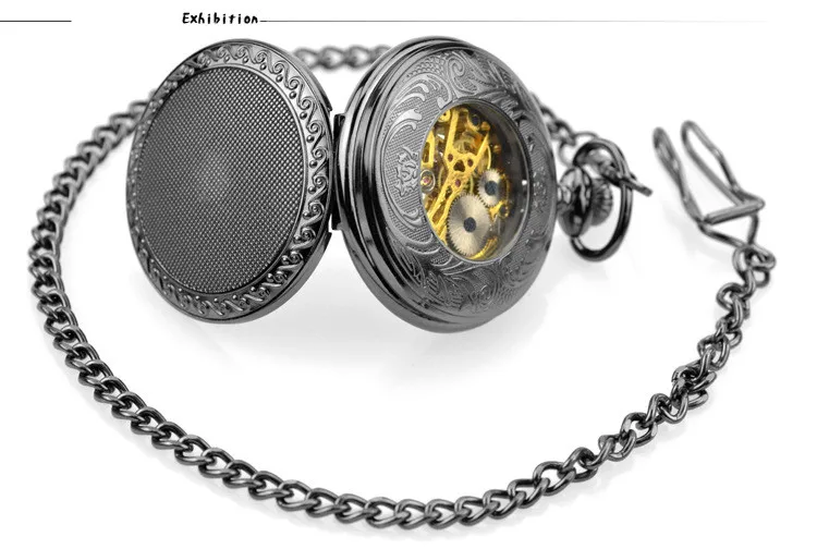 de Bolso Fob Clamshell Negócios Men Watch