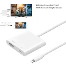 ТВ-палка HDMI цифровой AV ТВ кабель для зеркального отображения экрана адаптер кабель для синхронизации данных для ipad для iphone X 8 7 6 Plus iphone 5 ipad