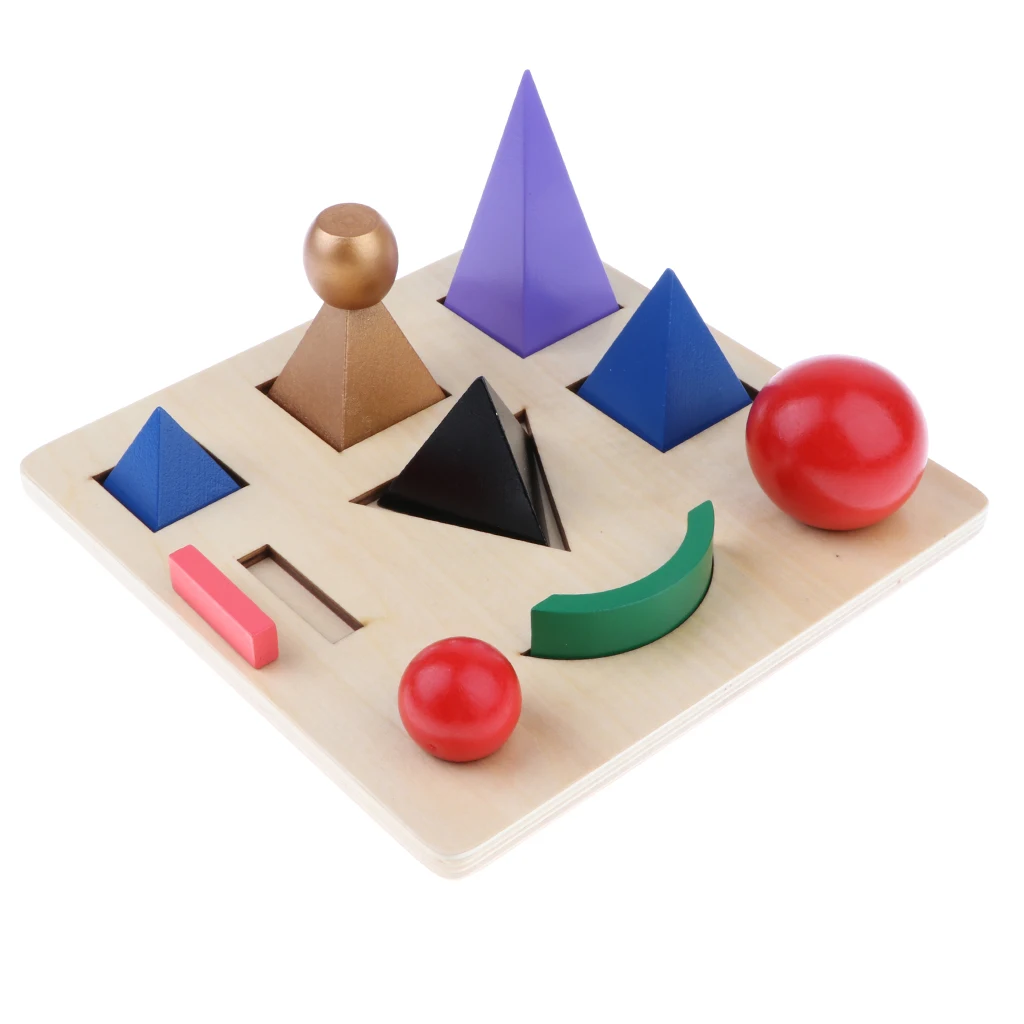 Montessori Language Material - Solid Grammar Symbol with Cut-Out Tray Kids Early Development Teaching Aids Wooden Toddlers Toy