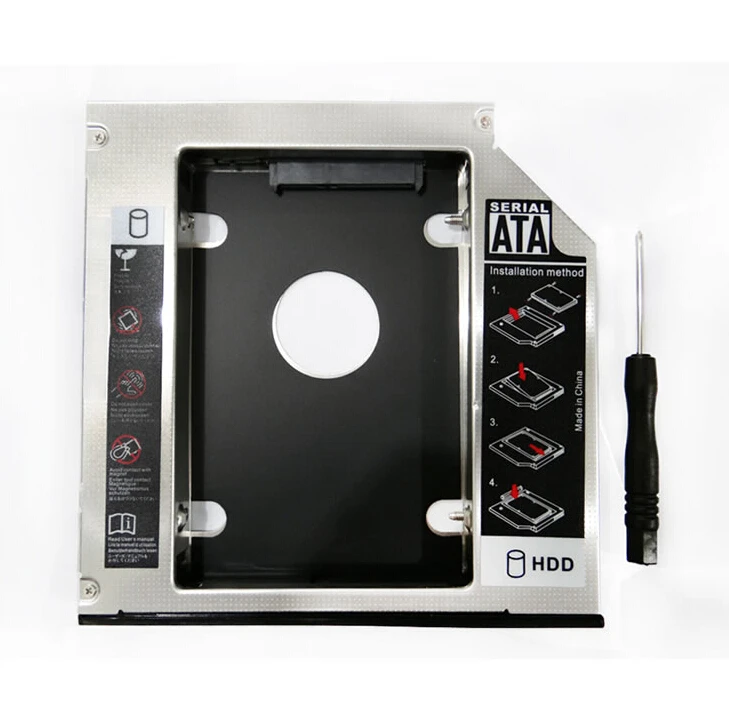

NEW 12.7mm SATA to SATA 2nd HDD SSD Hard Drive Disk Bay Caddy for Acer Aspire 7750g