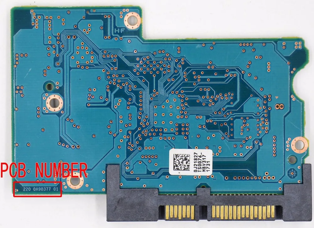 Печатная плата для жесткого диска Hitachi/220 0A90377 01 / LSI 60450/наклейки: 0J21827 DT01ACA050|stickers free