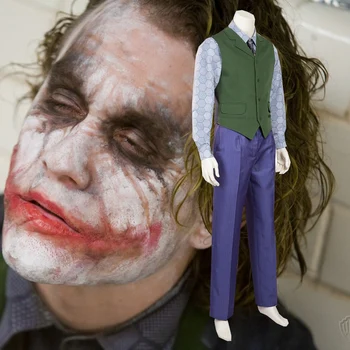 

MANLUYUNXIAO Batman The Dark Knight Joker Costume Batman Joker Vest only Hallowen Cosplay Costume Custom Made