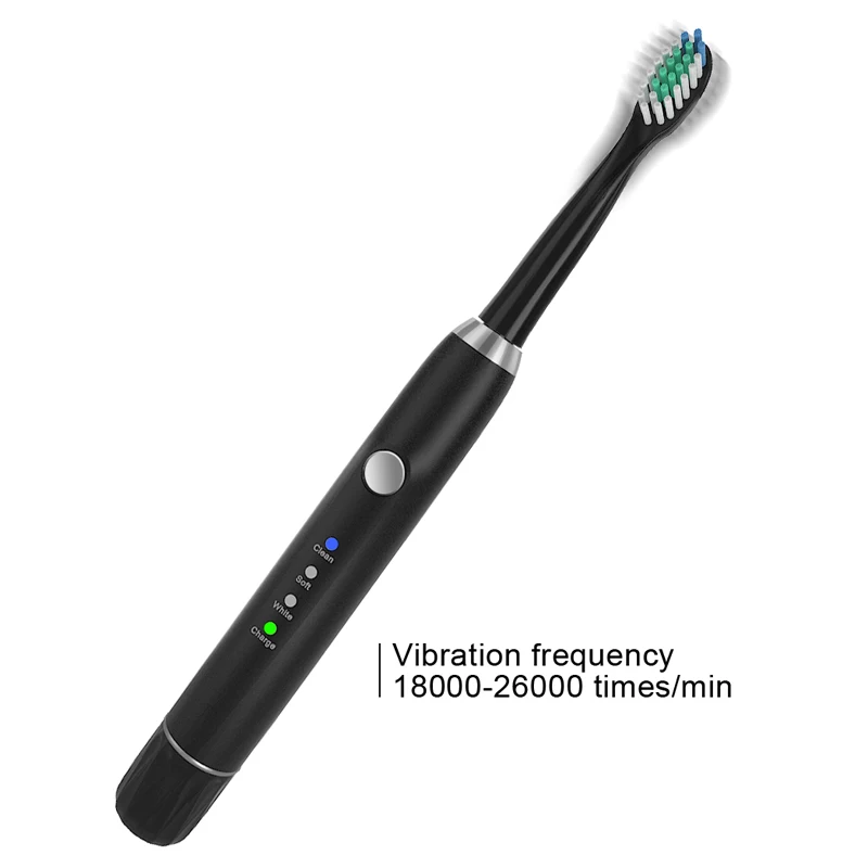 IPX7 Водонепроницаемый Электрический Зубная щётка с Беспроводной Charge акустические волны