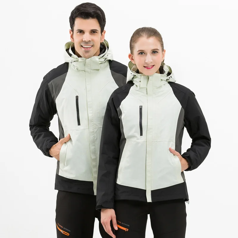 winter sports down outdoor windproof waterproof jacket lovers couple
