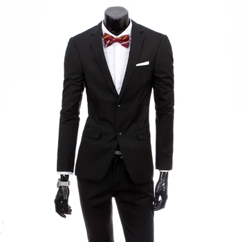 

Pure Color Men's Suit 2 Piece Set Multi Color Choice S M L XL 2XL 3XL Fashion Business Wedding Banquet Man Suits Jackets & Pants