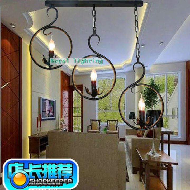 Chinese Lighting Antique Cafe Light Vintage Iron Chandelier Lamps 3 Chinese Lighting Antique Cafe Light Vintage Iron Chandelier Lamps 3 Candle Lights Bedroom Children Room Kids Hanging In Chandeliers From