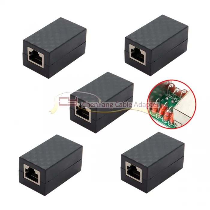 contra raios, RJ45, UTP, STP, CAT6, CAT5e, extensor, 30pcs por lote