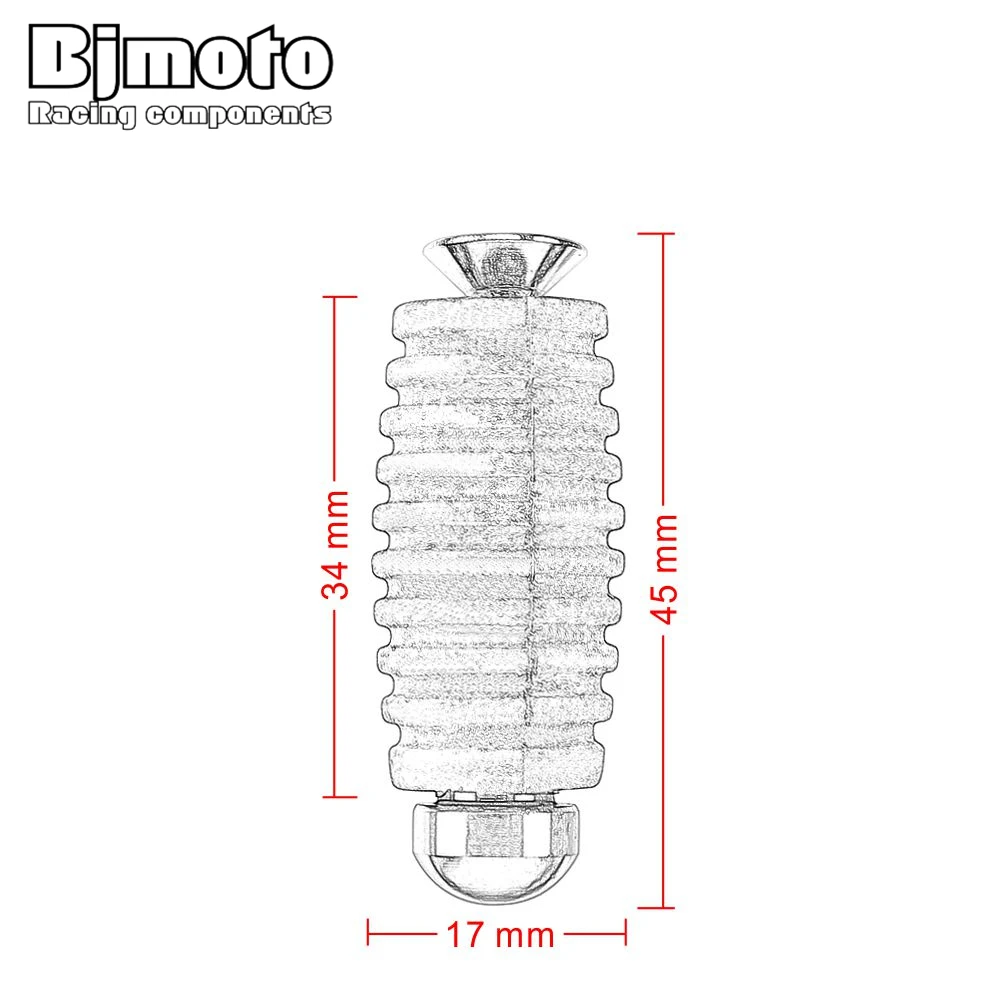 BJMOTO мотоциклетные шестерни рычаг переключения ручного тормоза подножки Toe Toepegs педали M6 6 мм подножки для Kawasaki Honda KTM Ducati Racing Rearset