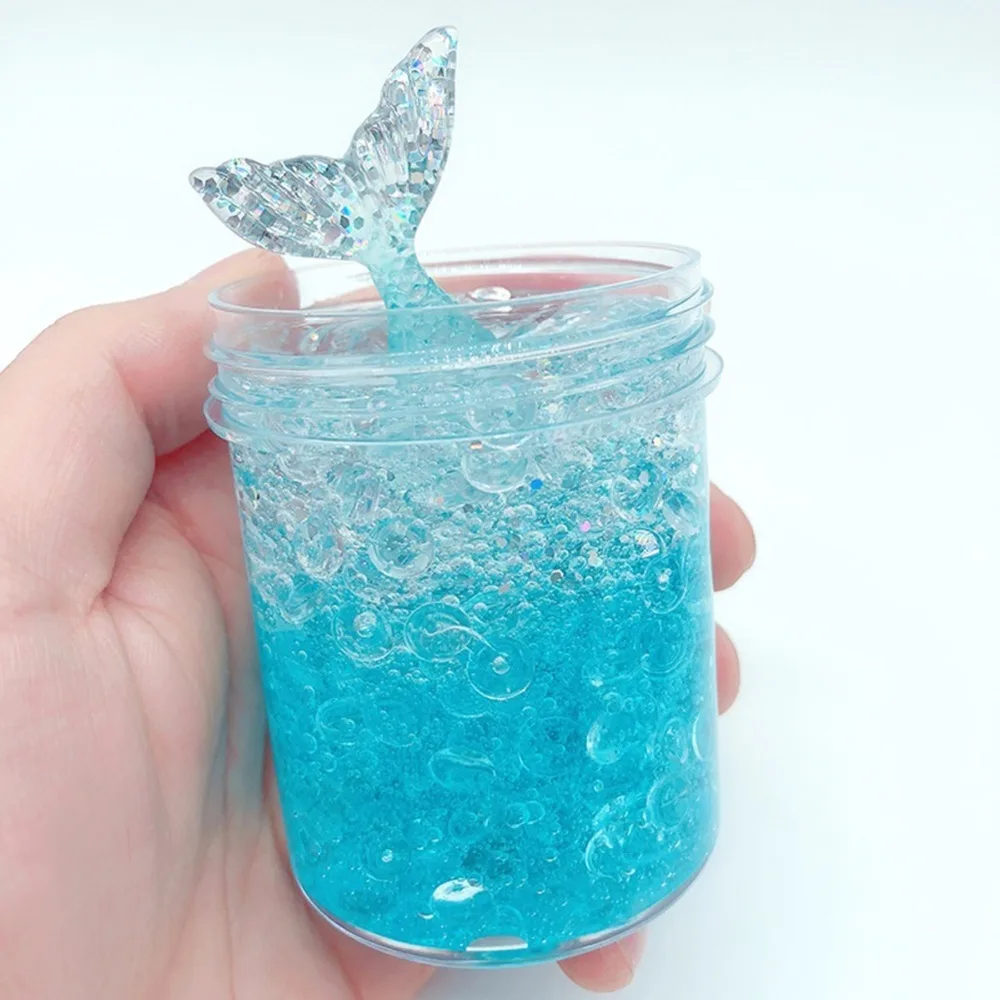 60ml Colorful Exquisite fishbowl beads mermaid Slime crystal mud cotton clay Plasticene DIY decompression Modeling toys 60ml Colorful Exquisite fishbowl beads mermaid Slime crystal mud cotton clay Plasticene DIY decompression Modeling toys