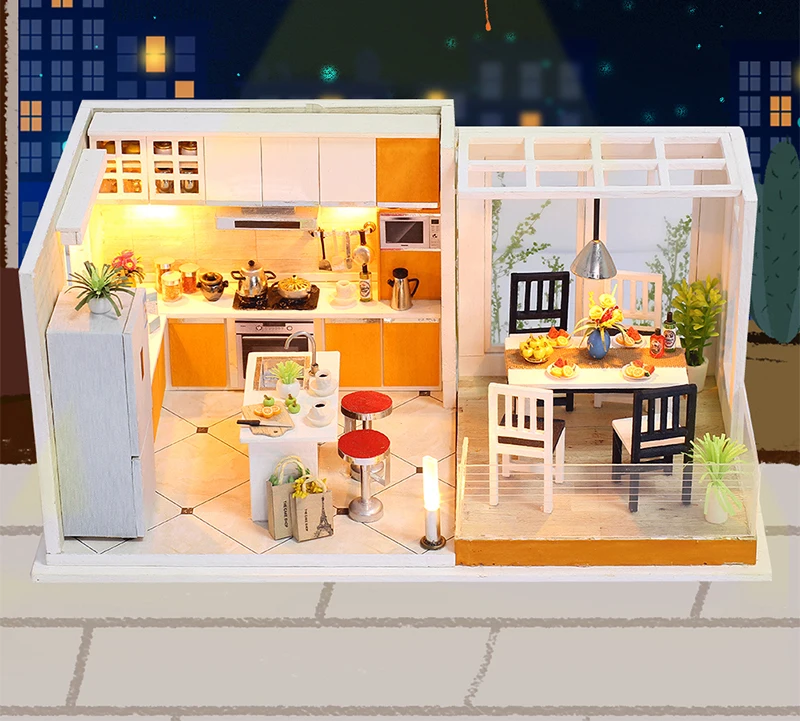 mini dollhouse kitchen