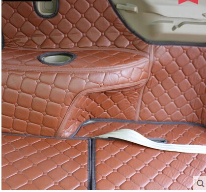 Высшее качество! Специальные коврики для багажника автомобиля Toyota Highlander 7 мест 2013