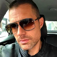 Новые элегантные женские квадратные солнцезащитные очки для женщин Роскошные брендовые дизайнерские итальянские солнцезащитные очки без оправы Мужские Женские Винтажные Солнцезащитные очки UV400