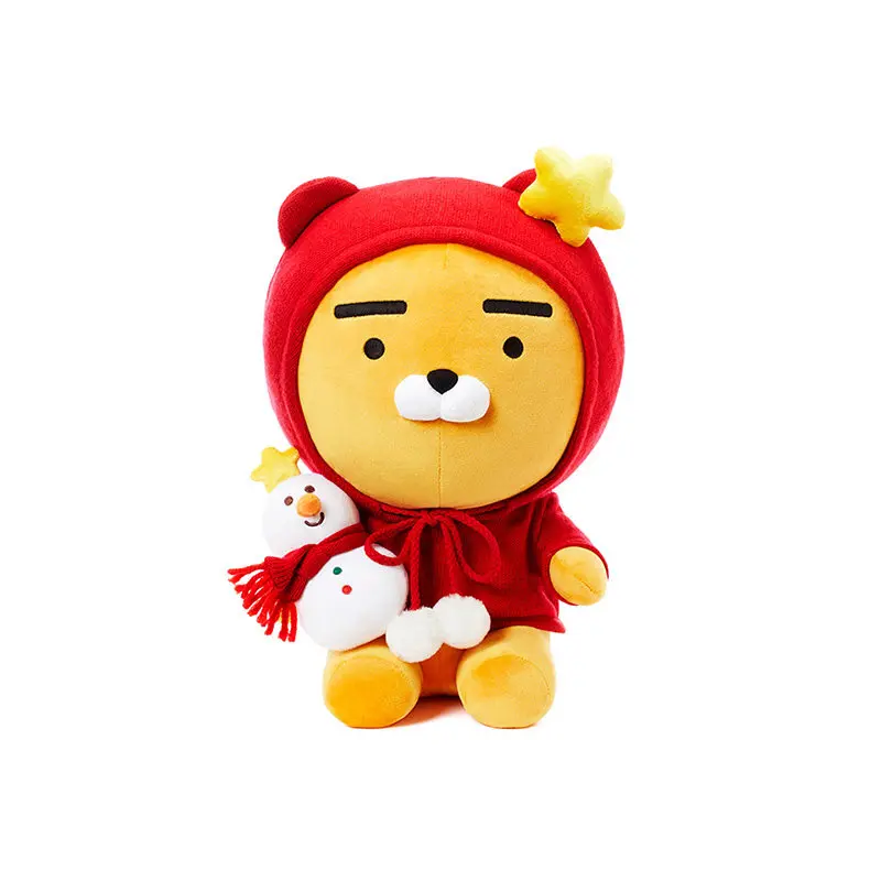 Lovely RYAN Christmas Sdition Plush Toy Ryan Transform Santa Claus Doll Anime Lion Stuffed Christmas Gifts For Kid Girlfriend