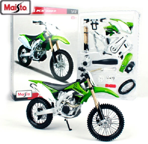 Maisto 1:12 KX 450F Сборка DIY Литье под давлением модель мотоцикла велосипед комплект для детей подарки на день рождения игрушки Коллекционные