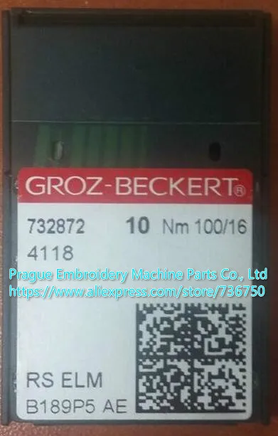 Оригинальная швейная игла Groz Beckert хорошего качества 732872 4118 нм 100/16 для некоторых
