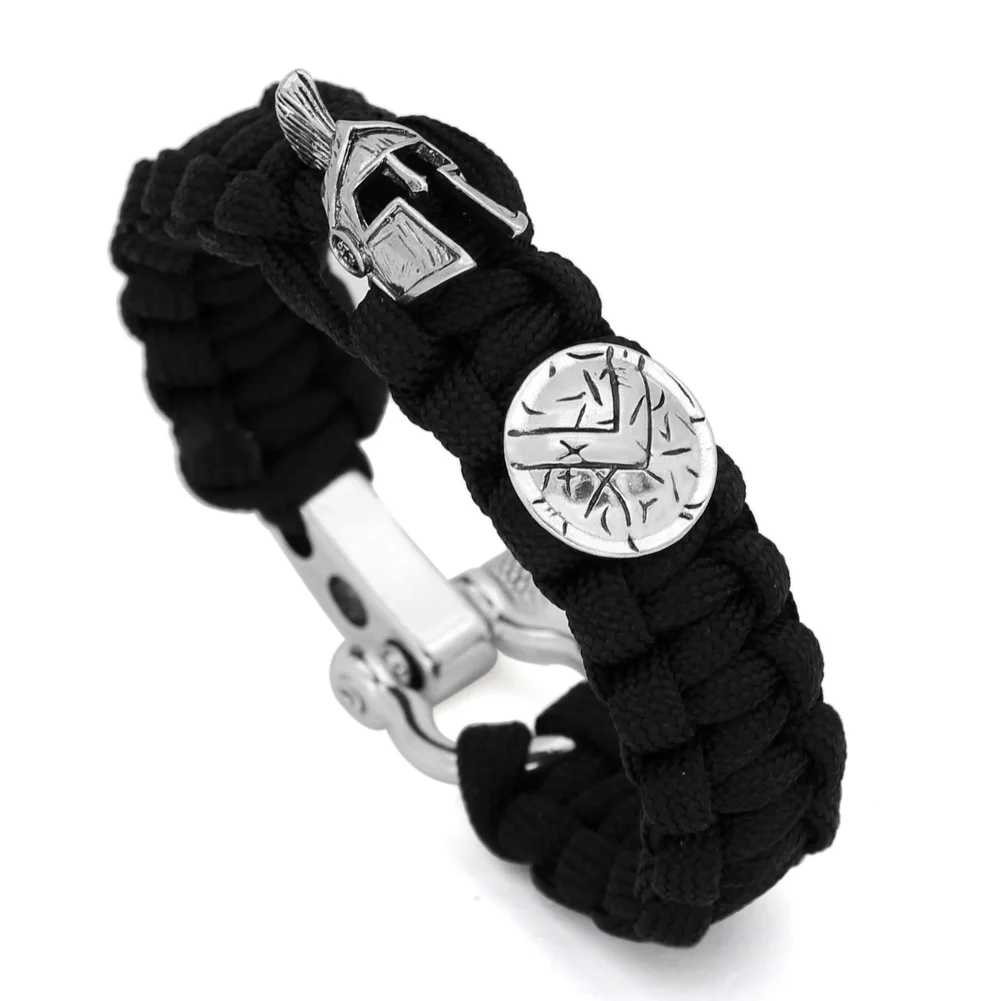 

Paracord Survival King Cobra Style Bracelet Shackle for Outdoor Size Fit for 7 to 8 Inch Wrists