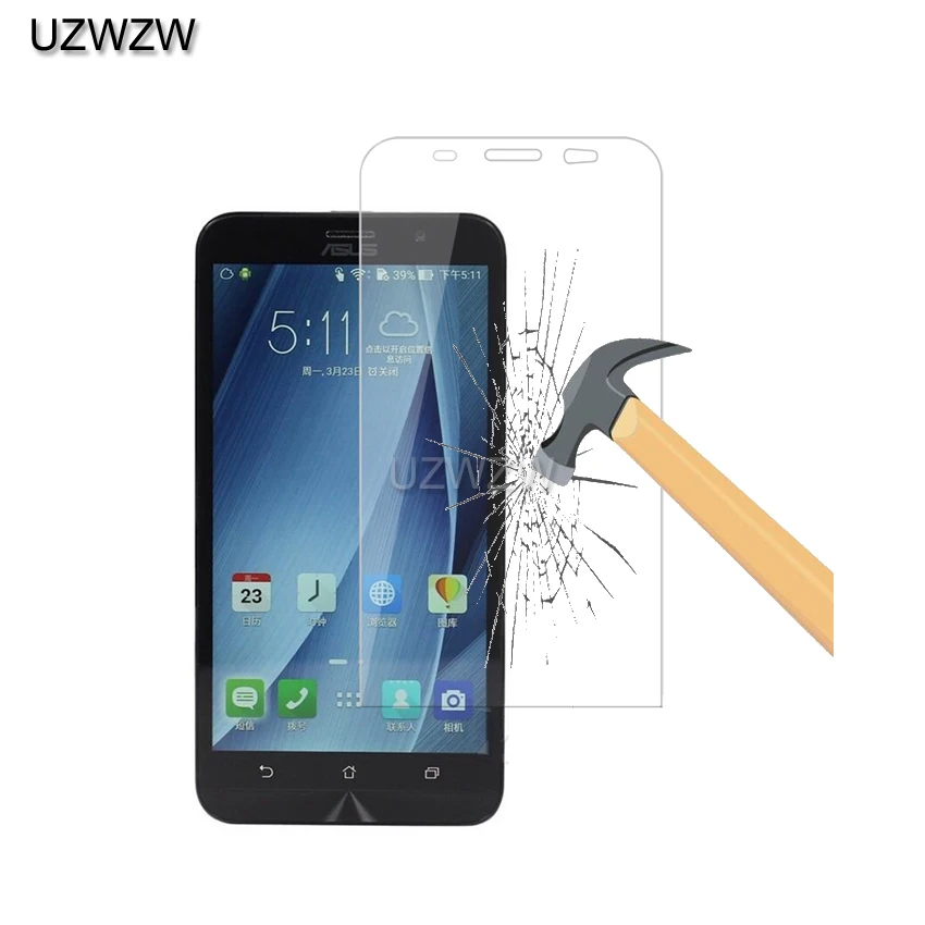 

2pcs 9H Premium Tempered Glass For Asus Zenfone 2 ZE551ML ZE550ML 5.5 inch Screen Protector Toughened Protective Film