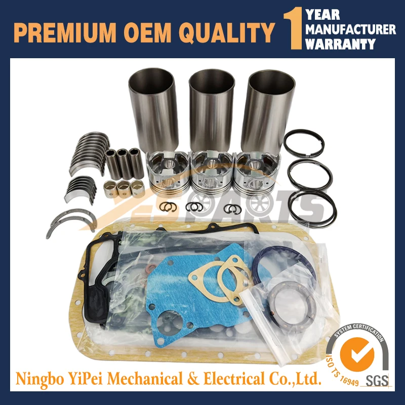 

For ISUZU 3LB1 Overhaul Rebuild Kit Engine Piston Ring Head Gasket Bearing Set