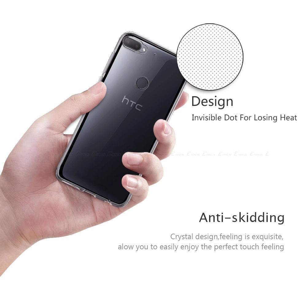 Ультратонкий Прозрачный мягкий защитный чехол из ТПУ для HTC Desire 20 Pro 19s 19 12 12s Plus 10 Evo