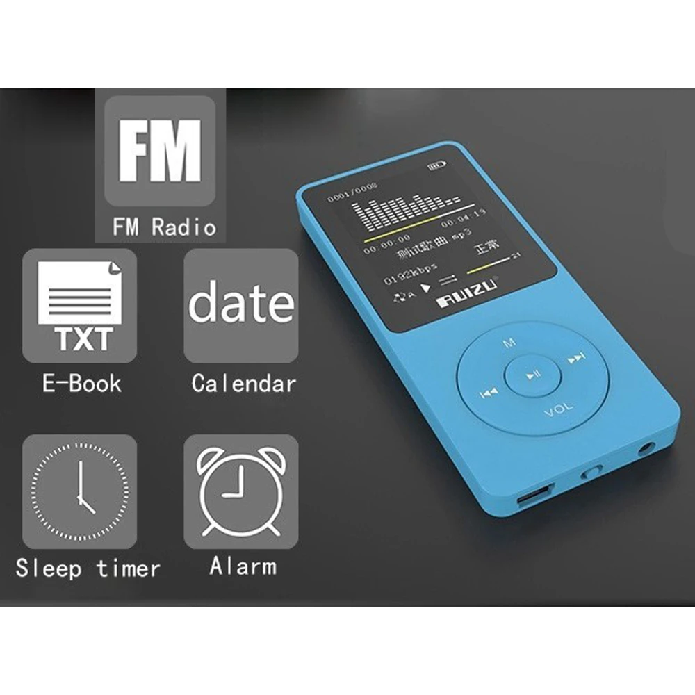Ruizu X02 flac hi fi lossless музыкальный аудио hifi мп 3 мп3 плеер модуль медиаплеер
