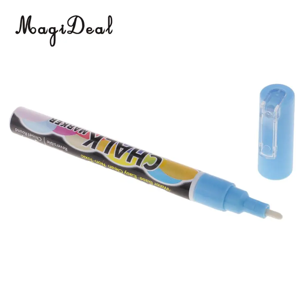  Liquid Chalk Markers Chalk Pens For Chalkboard, Whiteboard, Blackboard, Window, Glass, LED Board 3mm Reversible Tip