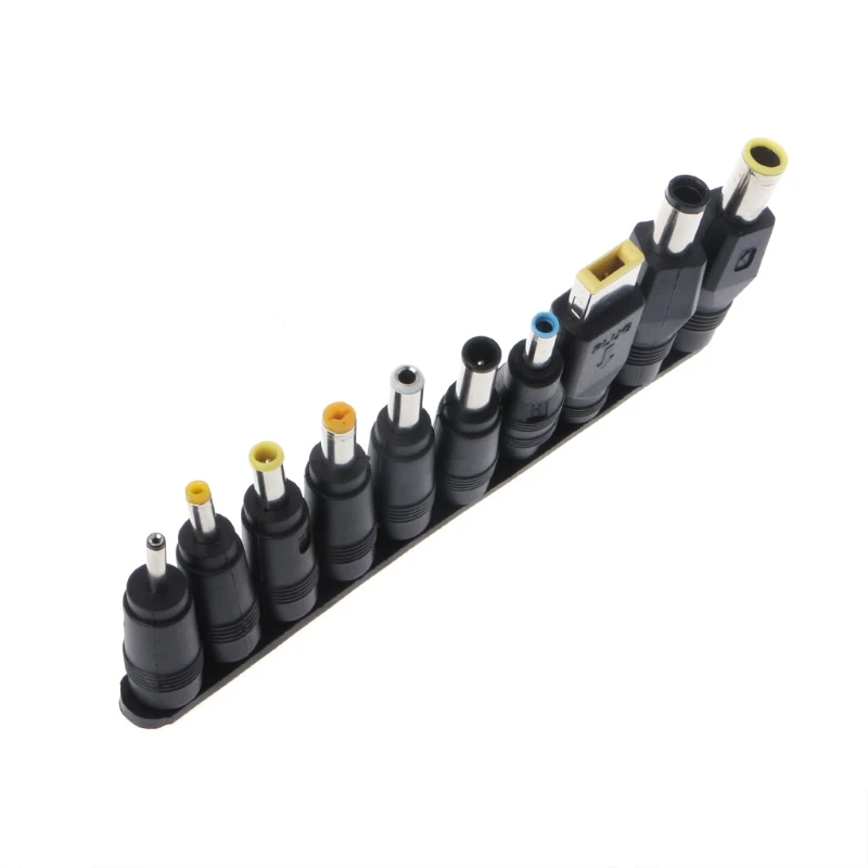 

10 Pcs 5.5x2.1mm Multi-type Male Jack Plugs DC To AC Power Adapter Cables Connector