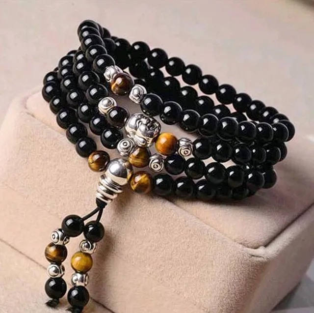 Bracelet Onyx Noir Femme