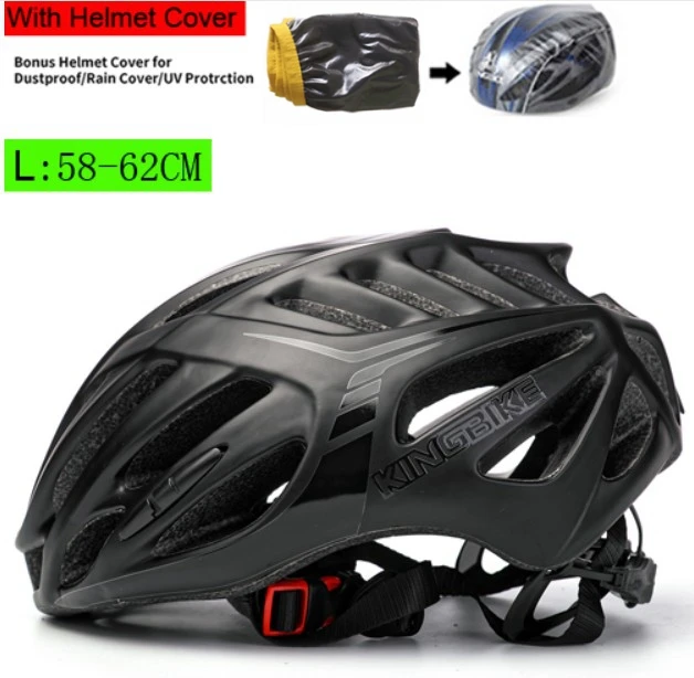 Kingbike Сверхлегкий дорожный велосипедный шлем MTB велосипедный шлем цельно-Формованный дорожный велосипедный шлем Capacete Casco Ciclismo 58-62 см - Цвет: J-668-1