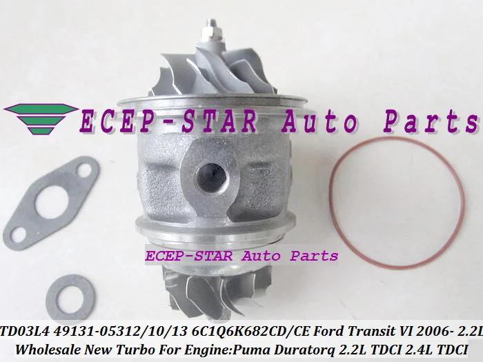 TURBO TD03L4 49131-05312 49131-05310 49131-05313 6C1Q6K682-CD Turbocharger For Ford Transit VI 2006-08 Duratorq V347 2.2L TDCI 49131-05210 (3)