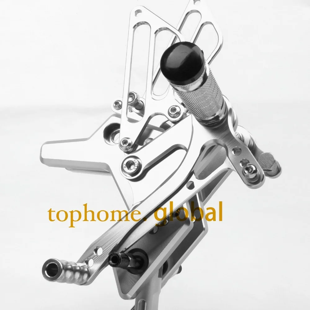 

Motorcycle CNC Rearsets Foot Pegs Rear Set For Kawasaki Z750 2004 2005 2006 motorcycle foot pegs Silver