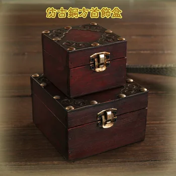 

2PCS/set Storage Box Jewelry Box Rangement Maquillage Organizer Caixa organizadora Storage Wooden boxes caixa Boite de rangement